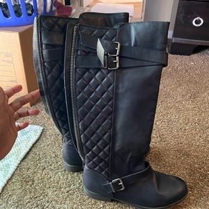 Size 11 faux leather boots